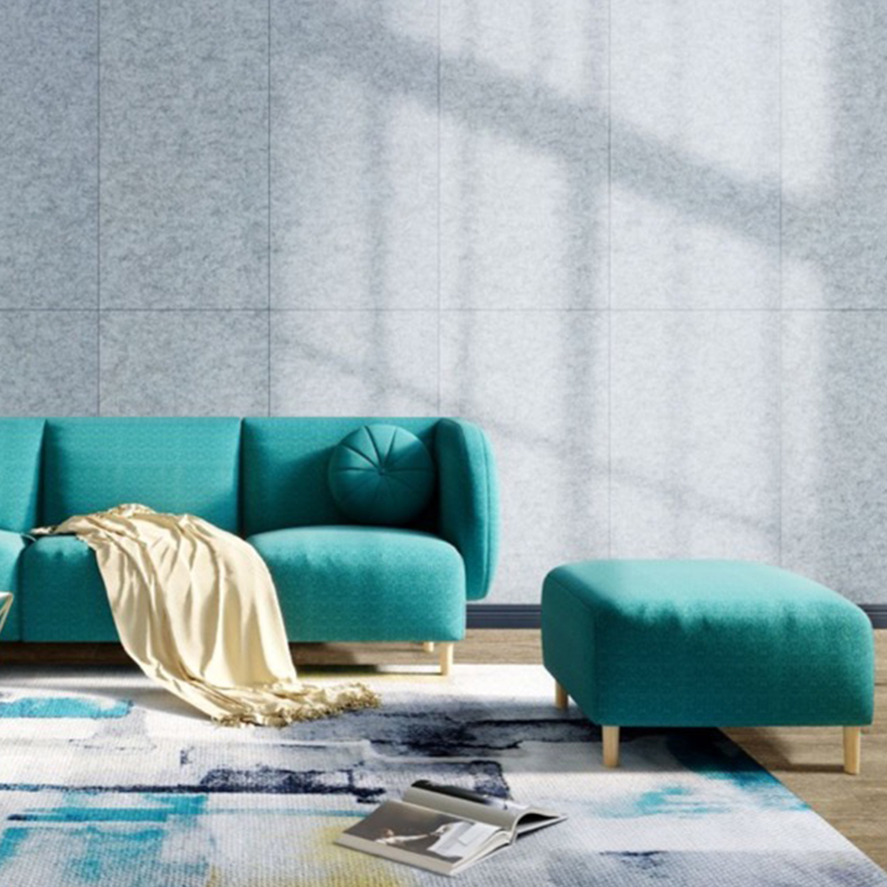 Aanpasbaar gegroefd geluidsabsorberend paneel van polyestervezel