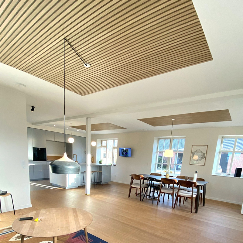 Akupanel Design Houten Akoestische Wandpanelen 3D Model Geluiddichte Houten Latten voor Thuis Hotel School Bioscoop Ziekenhuis Gebruik