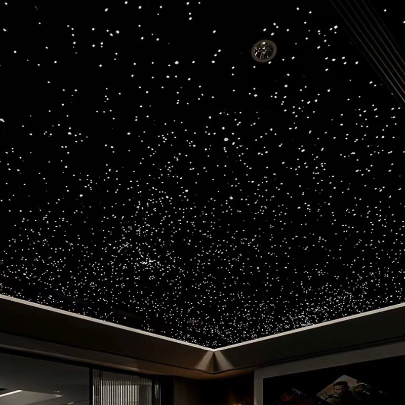 Moderne stijl glasvezel RGB licht ster plafondpanelen 7 kleurengips voor woonkamer Moderne stijl glasvezel RGB licht ster plafondpanelen 7 kleurengips voor woonkamer
