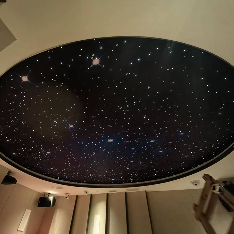 Moderne Star Top-plafondlampbalk voor KTV Audiovisuele kamer Glasvezel Sky Star Decoratieve projectorlamp Direct