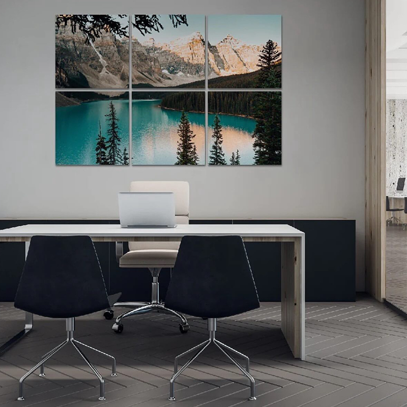 Bedrukbare muurschilderingspanelen met warmteoverdracht - zelfklevend, geluiddicht, geschikt voor auditoria/scholen