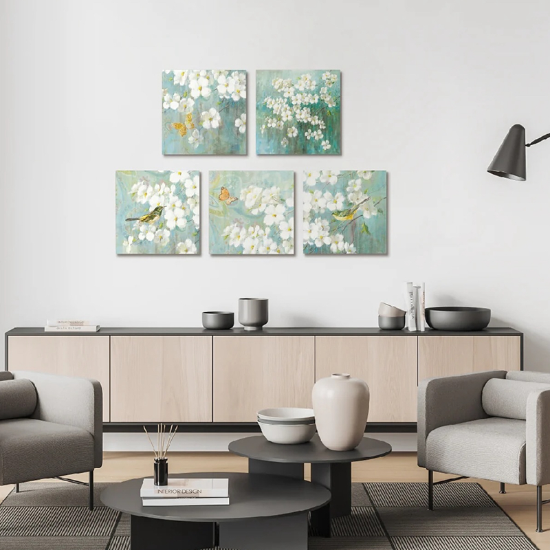 Akoestische paneelmuurschilderingen in moderne stijl met warmteoverdracht - HD, geluidsabsorberend, voor slaapkamer/woonkamer