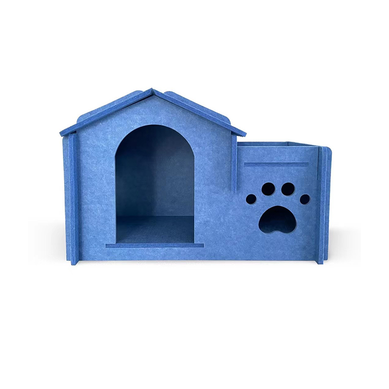 Modern akoestisch kattenbed voor huisdieren absorbeert geluid en echo's voor een grafische ontwerpoplossing in de woonkamer of appartement