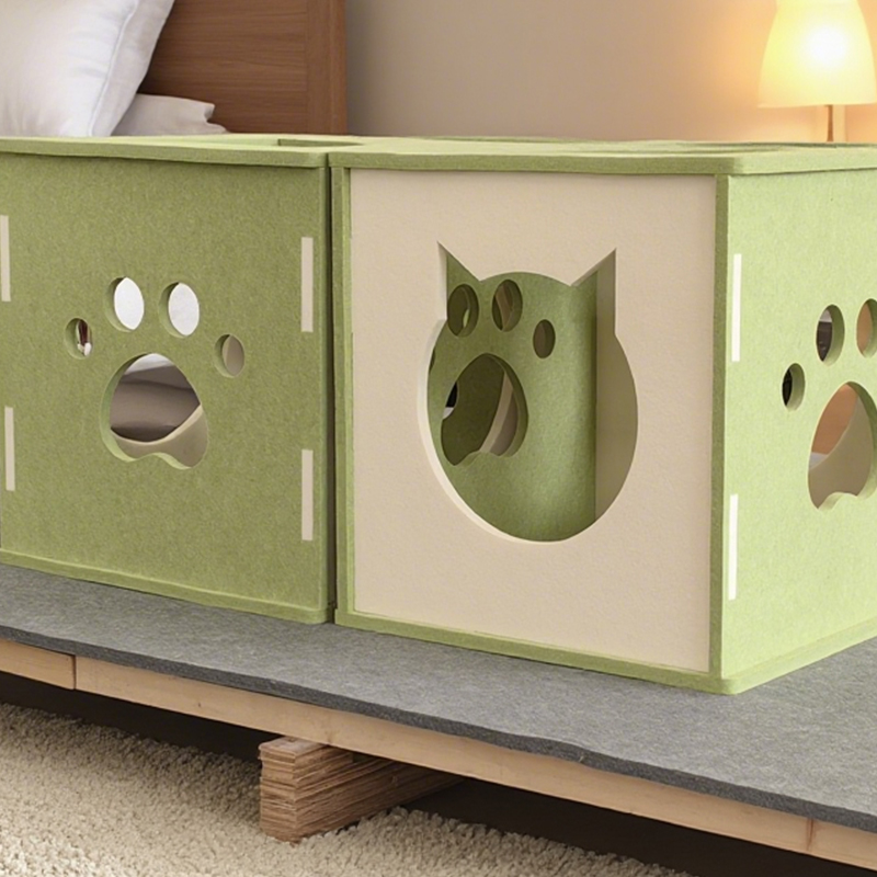 Modern geluidsabsorberend, geluidsreducerend milieuvriendelijk kattenbed met akoestische panelen, eenvoudig te installeren, krasbestendig oppervlak voor kattencomfort, niet-giftige materialen, huisdiervriendelijk ontwerp, perfect voor rustige thuisomgevingen, duurzaam kattennest Modern geluidsabsorberend, geluidsreducerend milieuvriendelijk kattenbed met akoestische panelen, eenvoudig te installeren, krasbestendig oppervlak voor kattencomfort, niet-giftige materialen, huisdiervriendelijk ontwerp, perfect voor rustige thuisomgevingen, duurzaam kattennest