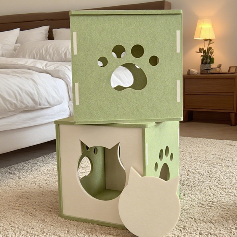 Modern geluidsabsorberend, geluidsreducerend milieuvriendelijk kattenbed met akoestische panelen, eenvoudig te installeren, krasbestendig oppervlak voor kattencomfort, niet-giftige materialen, huisdiervriendelijk ontwerp, perfect voor rustige thuisomgevingen, duurzaam kattennest Modern geluidsabsorberend, geluidsreducerend milieuvriendelijk kattenbed met akoestische panelen, eenvoudig te installeren, krasbestendig oppervlak voor kattencomfort, niet-giftige materialen, huisdiervriendelijk ontwerp, perfect voor rustige thuisomgevingen, duurzaam kattennest