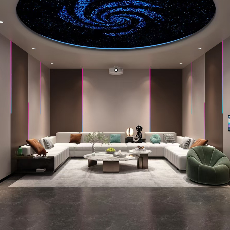 Aanpasbare thuisbioscoop - modern, geluidsabsorberend, fabrieksmatig voor woonkamers/slaapkamers