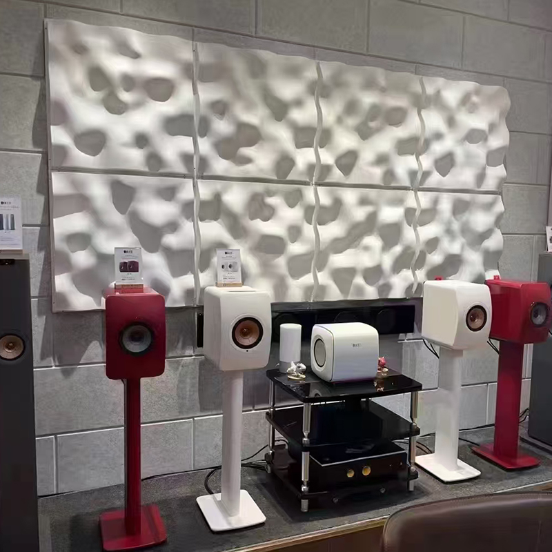 Modern 3D kleurrijk akoestisch geluidsverspreiderpaneel Decoratief plafondwandontwerp voor haltoepassing Grafisch ontwerp beschikbaar