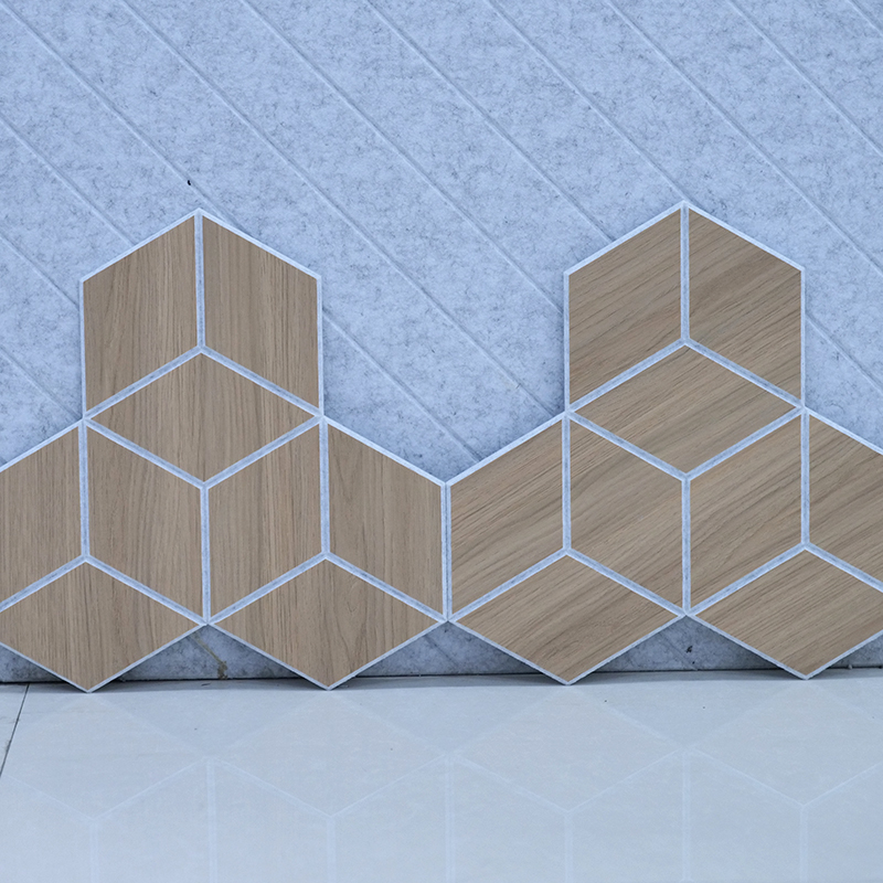 Premium modern design houten akoestische panelen voor thuiskantoor, schoolhotel, uitstekende geluidsabsorptie wandpaneelplaten