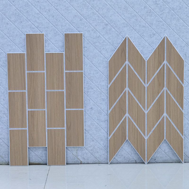 Premium modern design houten akoestische panelen voor thuiskantoor, schoolhotel, uitstekende geluidsabsorptie wandpaneelplaten