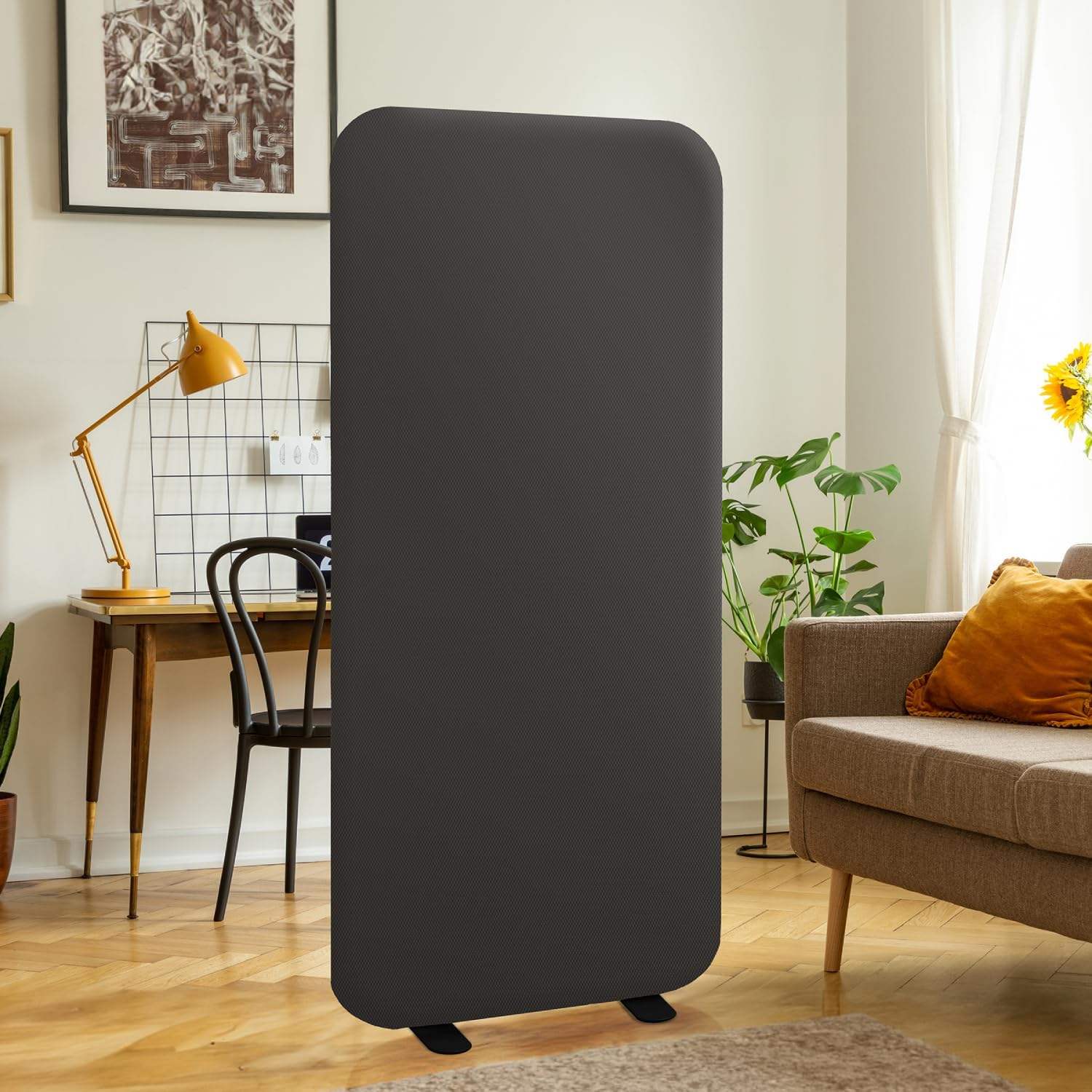 Akoestische scheidingsschermen Modern voor kantoor en thuisontwerp Vloerstaand polyester kamerscherm Kantoormeubilair Schoolverdeler