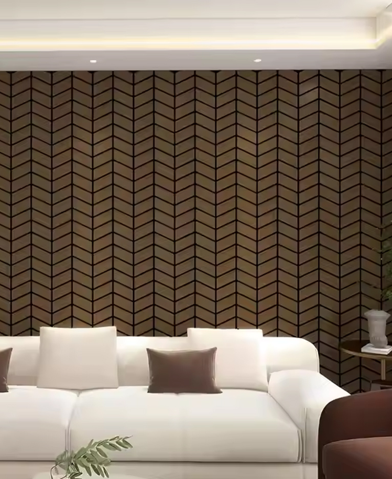 Akoestische panelen van houtfineer 