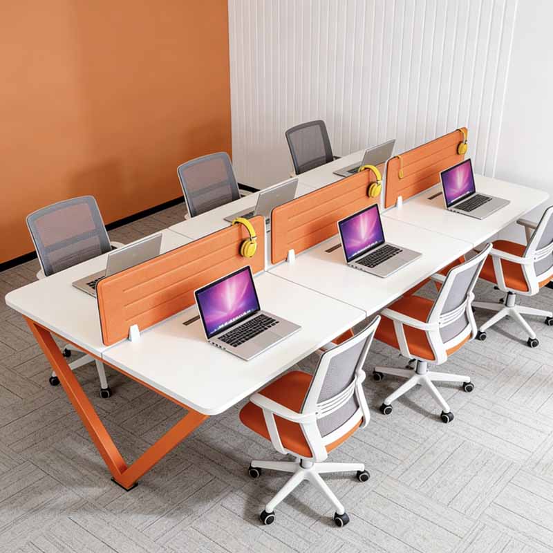 Geluidsabsorberend gegoten bureauscherm